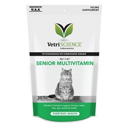 Vetri-Science Nu Cat Senior Multivitamin, 30 Bite-Sized Chews 