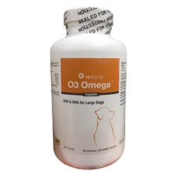 O3 Omega Softgel Capsules for Large Dogs 60+ lbs, 250 Ct.