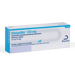 Clavacillin (Amoxicillin Trihydrate and Clavulanate Potassium) Tablet, 125 mg