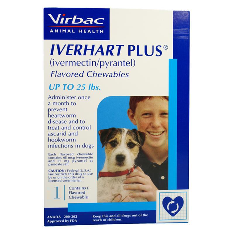Iverhart Plus 1-25 lbs 1 Month Supply Blue