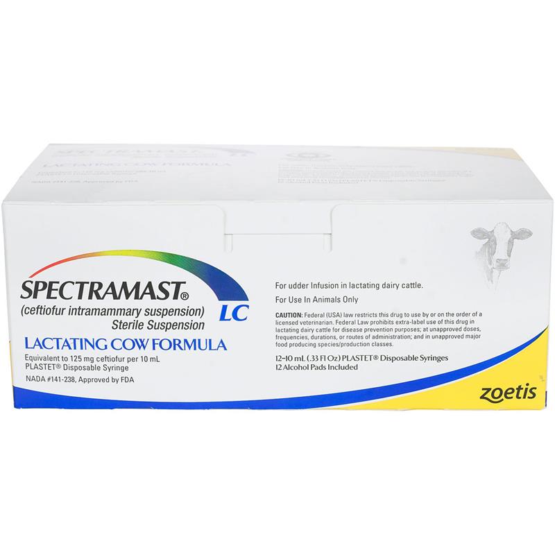 Spectramast LC Lactating Cow Formula, 12 x 10 ml disposable syringes
