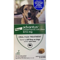 Advantus Oral Flea Treatment Soft Chews for Dogs, 37.5 mg for Large Dogs (23-110 lbs) 7 Ct.