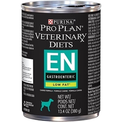 Purina Pro Plan Veterinary Diets EN Gastroenteric Low Fat Canine Formula, 12 x 13.4 oz cans