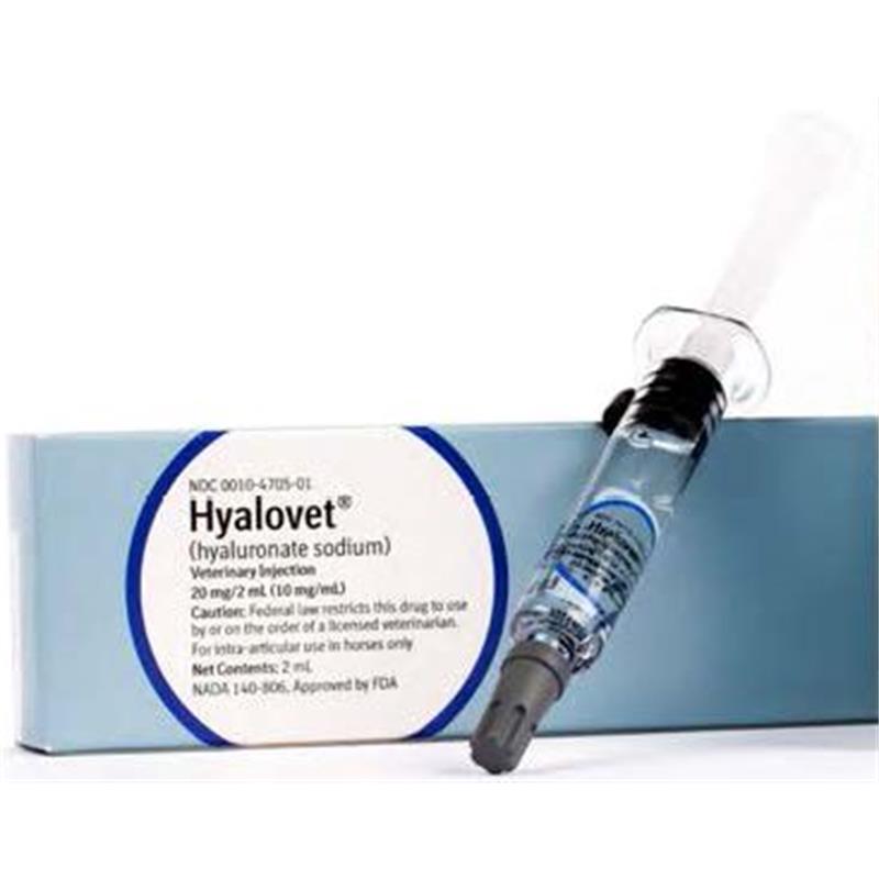 Hyalovet (Hyaluronate Sodium) Injection 20 mg/2 ml (10 mg/ml), 2 ml Prefilled Syringe