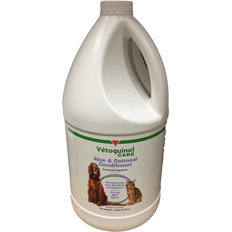 Vetoquinol Aloe and Oatmeal Conditioner for Dogs and Cats, Gallon