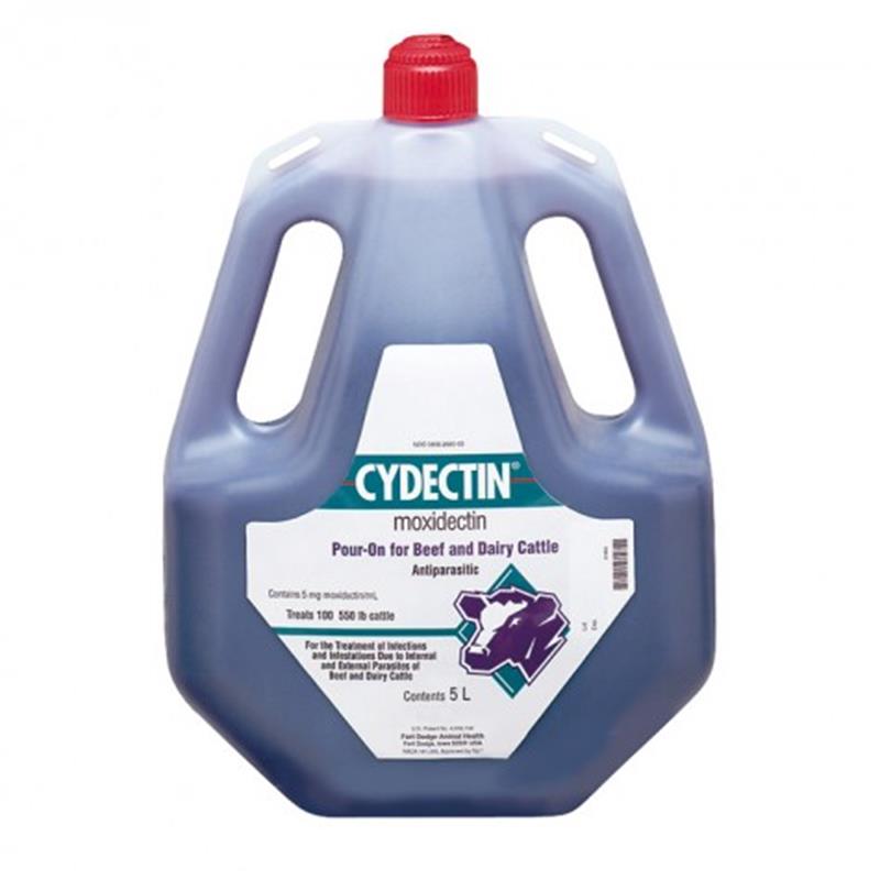 Cydectin Pour-On for Beef and Dairy Cattle, 5 Litre