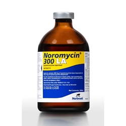 Noromycin 300 LA (Oxytetracycline) Injectable, 100 ml