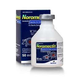 Noromectin (Ivermectin 1%) Injection for Cattle and Swine, 50 ml