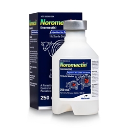 Noromectin (Ivermectin 1%) Injection for Cattle and Swine, 250 ml