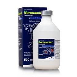 Noromectin (Ivermectin 1%) Injection for Cattle and Swine, 500 ml
