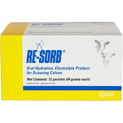 Re-Sorb Oral Hydration Electrolyte Packets for Scouring Calves, 12 Ct.