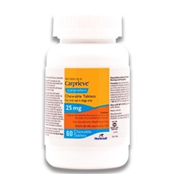 Carprieve (Carprofen) Chewable Tablets 25 mg 60 Ct.