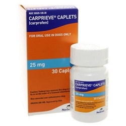 Carprieve (Carprofen) Caplets 25 mg 30 Ct.
