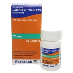 Carprieve (Carprofen) Caplets 75 mg 30 Ct.