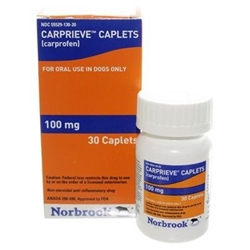 Carprieve (Carprofen) Caplets 100 mg 30 Ct.