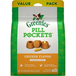 Greenies Pill Pockets for Dogs, 60 Capsules Chicken