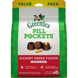 Greenies Pill Pockets Dogs, 60 Capsules Hickory Smoke