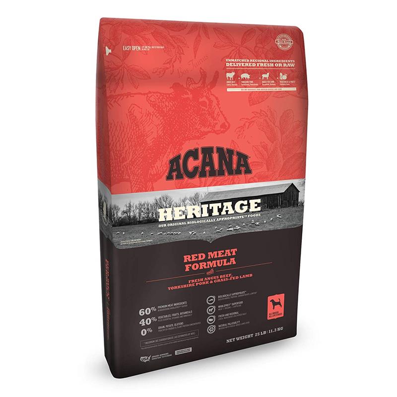 Acana Heritage Meats Formula Dry Dog Food, 25 lbs