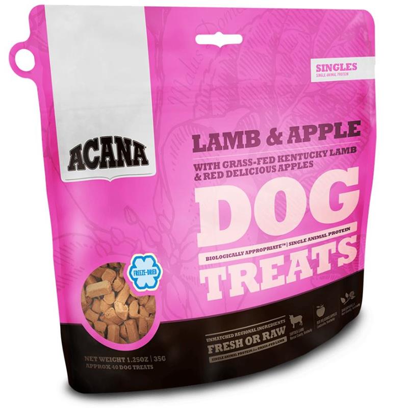 Acana Singles Lamb & Apple Freeze-Dried Dog Treats, 1.25 oz