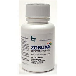 Zobuxa (Enrofloxacin) Flavored Tablet, 68 mg