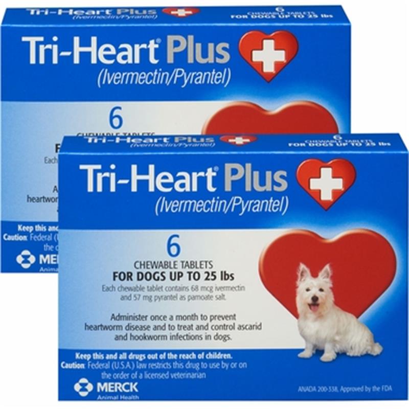 Tri-Heart Plus Chewable Tablets 1-25 lbs 12 Month Blue