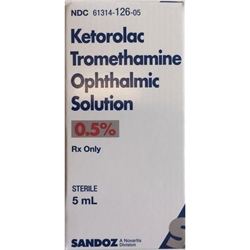 Ketorolac Tromethamine 0.5% Ophthalmic Solution, 5 ml