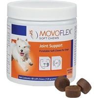 Movoflex Soft Chews Joint Support for Dogs, 60 Soft Chews, 120 grams for dogs up to 40 lbs