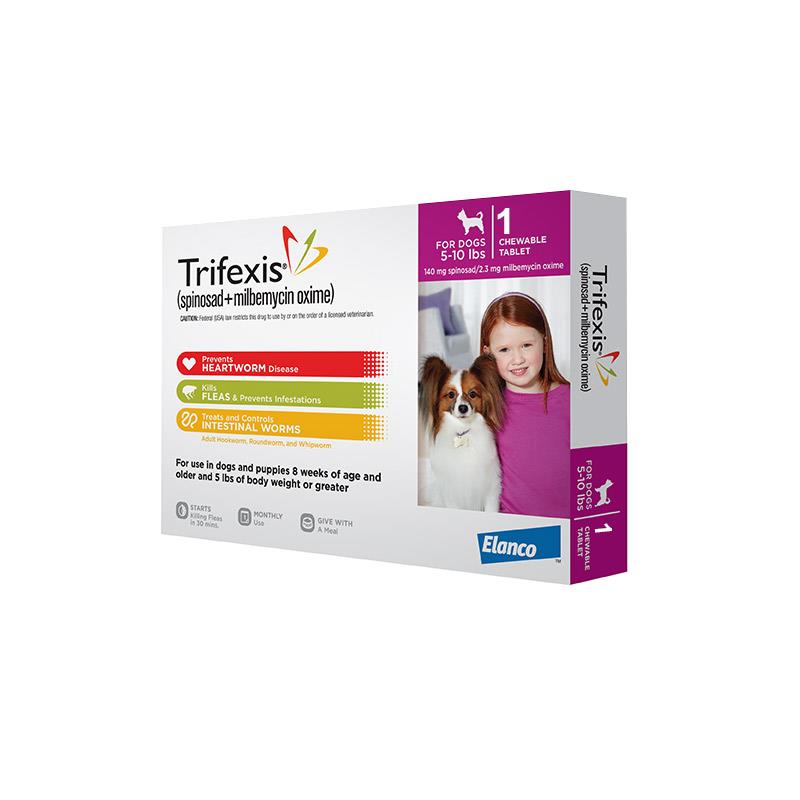 Trifexis for Dogs 5-10 lbs, 1 Month Supply Pink