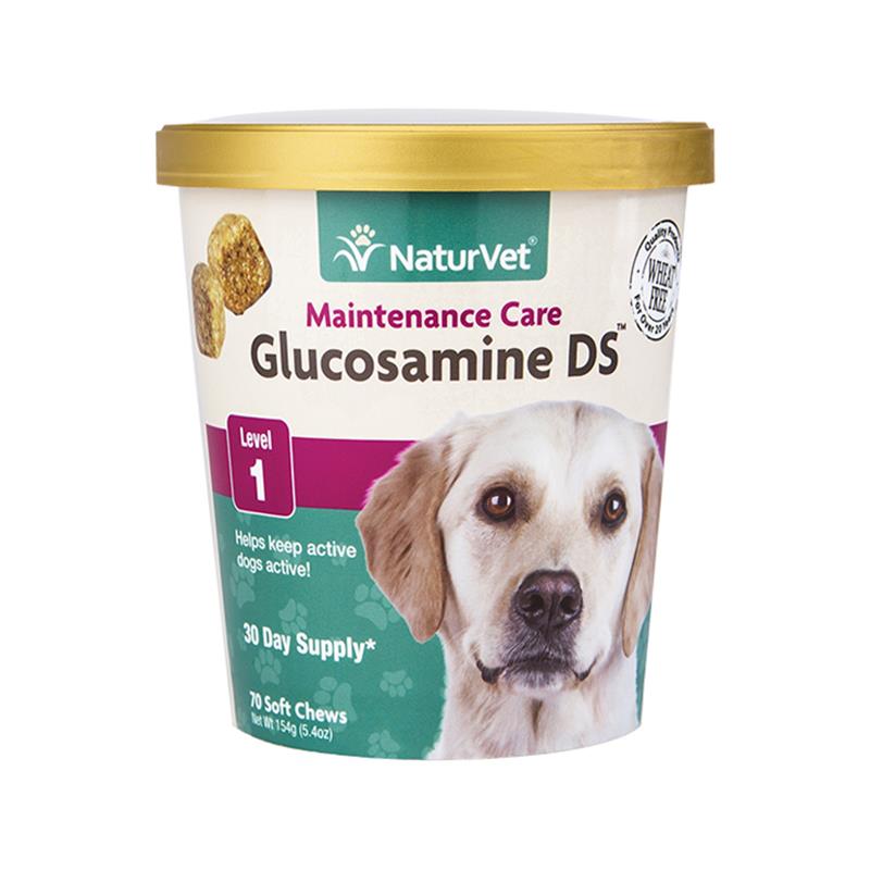 NaturVet Glucosamine DS Level 1, 70 Soft Chews