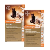 Advantage Multi for Cats 5.1-9 lbs, 12 Month Supply