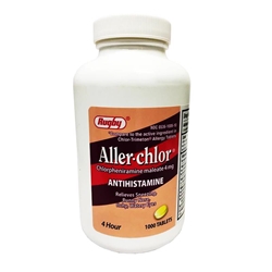 Chlorpheniramine Maleate 4 mg, 100 Tablets
