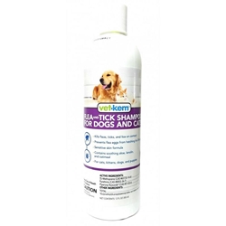 Vet-Kem Flea and Tick Shampoo for Dogs and Cats, 12 oz