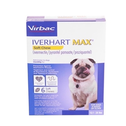 Iverhart Max Soft Chews 12.1-25 lbs Blue 6 Month Supply