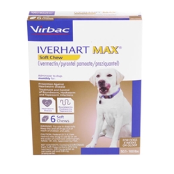 Iverhart Max Soft Chews 50.1-100 lbs Brown 6 Month Supply