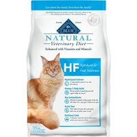 Blue Buffalo Natural Veterinary Diet HF Hydrolyzed for Food Intolerance Cat Food, 7 lbs