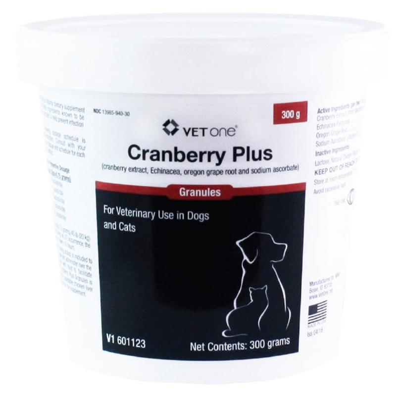 VetOne Cranberry Plus Granules for Dogs and Cats, 300 g