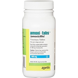 Amoxi-Tabs (Amoxicillin) for Dogs & Cats, 100 mg 1 Tablet