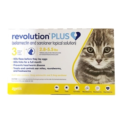 Revolution Plus for Cats 2.8-5.5 lbs Gold 3 Month Supply