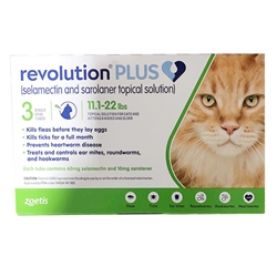 Revolution Plus for Cats 11.1-22 lbs Green 3 Month Supply