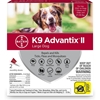 K9 Advantix II for Dogs 21 - 55 lbs Red, 2 Month Supply