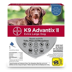 K9 Advantix II for Dogs Over 55 Blue, 1 Month Supply
