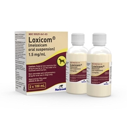 Loxicom (Meloxicam) 1.5 mg/ml Oral Suspension, 2 x 100 ml