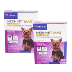 Iverhart Max Soft Chews 6.0-12 lbs Purple 12 Month Supply