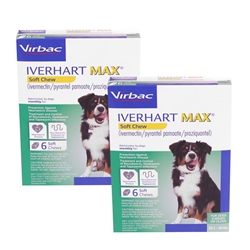 Iverhart Max Soft Chews 25.1-50 lbs Green 12 Month Supply
