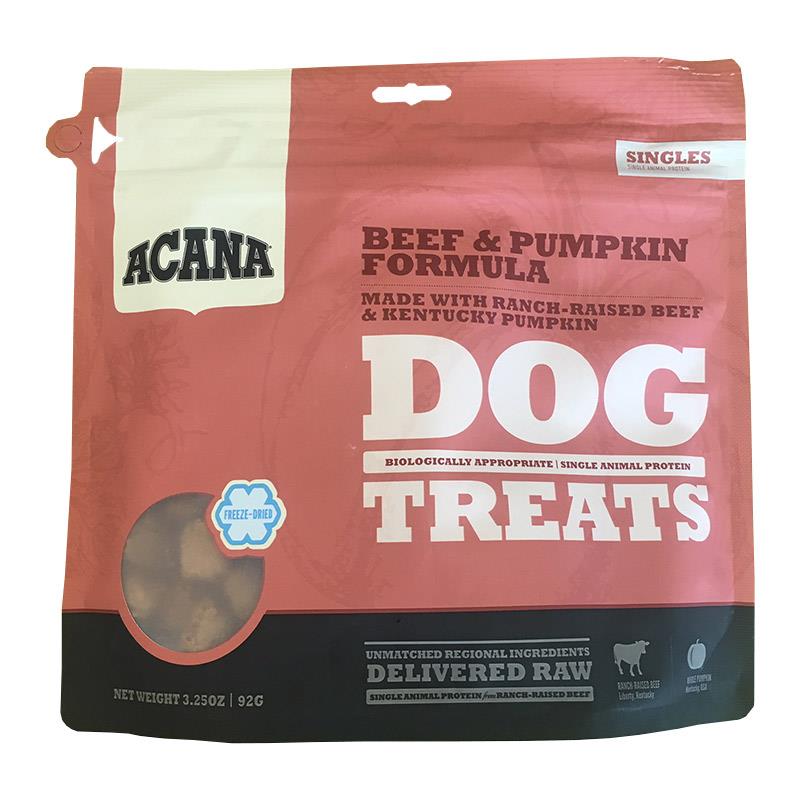 Acana Singles Beef & Pumpkin Freeze-Dried Dog Treats 3.25 oz