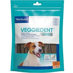 CET Veggiedent Fr3sh Tartar Control Dog Chews, 30 ct Small