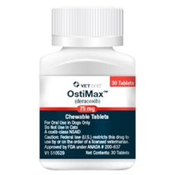 Ostimax (Deracoxib) Chewable Tablets for Dogs 75 mg, 30 Ct.