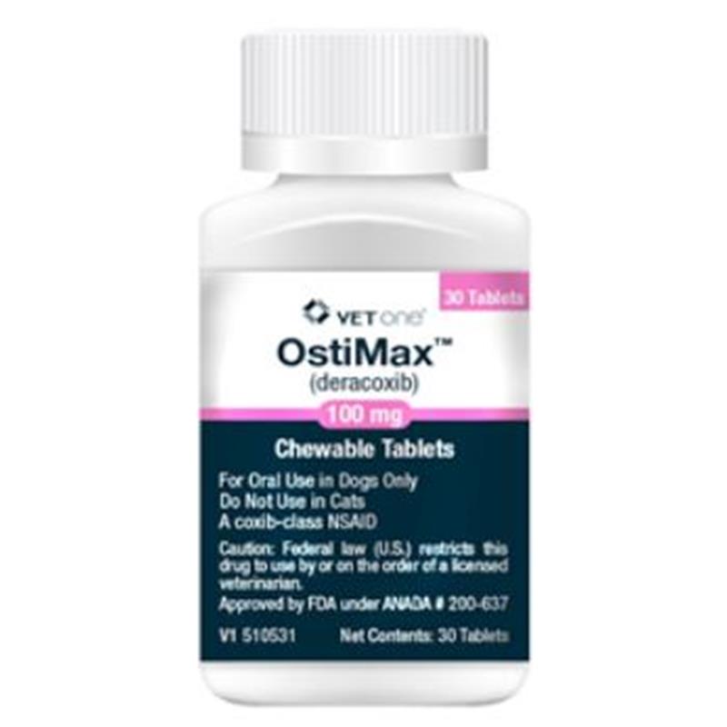 Ostimax (Deracoxib) Chewable Tablets for Dogs 100 mg, 30 Ct.