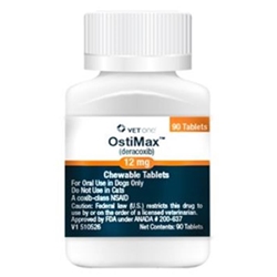 Ostimax (Deracoxib) Chewable Tablets for Dogs 12 mg, 90 Ct.