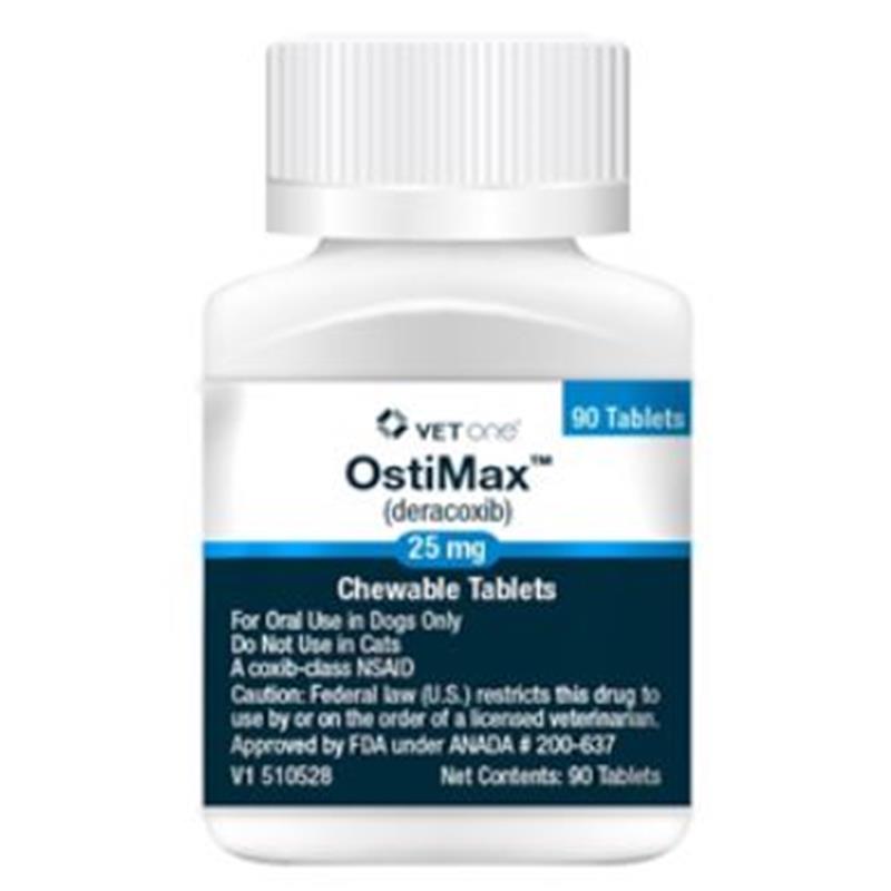 Ostimax (Deracoxib) Chewable Tablets for Dogs 25 mg, 90 Ct.